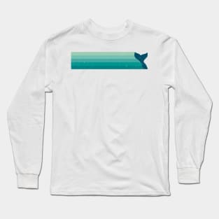 Retro Whale Tale Long Sleeve T-Shirt